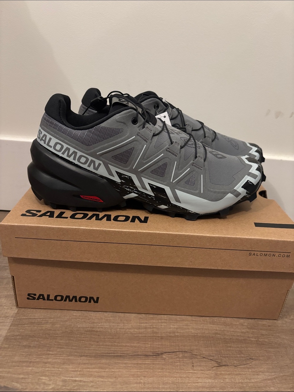 Salomon Men's Speedcross 6 Quiet shade Black pearl blue size 8 new with box